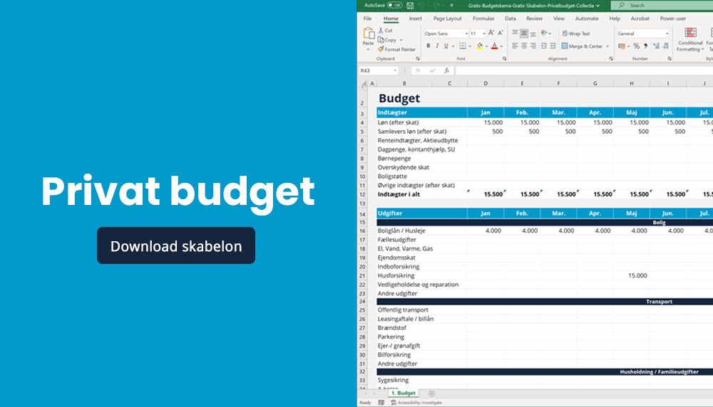 Free Personal Budget Template - MitCollectia - Tips and advice