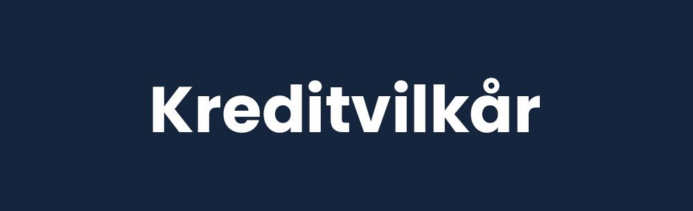 Kreditvilkår